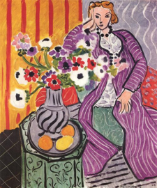 Matisse, Paarse jurk en anemonen