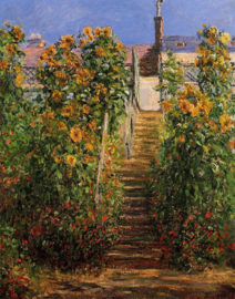Monet, De trappen in Vetheuil