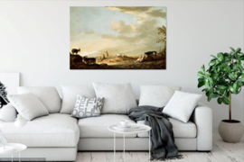 Cuyp, Landschap met vee en mensen