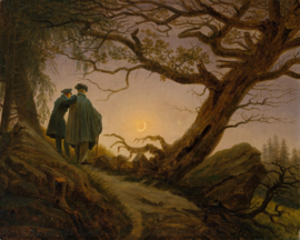 Friedrich, Twee mannen die de maan aanschouwen