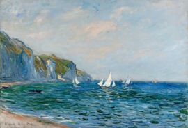 Monet, Kliffen en zeilboten bij Pourville