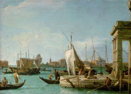 Canaletto, De Dogana in Venetië