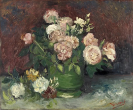 Van Gogh, Vaas met pioenen en rozen