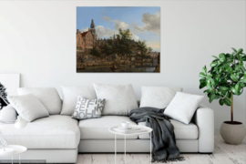 Van der Heyden, De Oudezijds Voorburgwal met de Oude Kerk