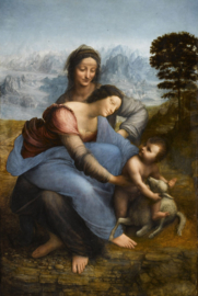 Da Vinci, De maagd en kind met de Heilige Anna