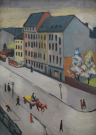 Macke, Onze straat in grijs