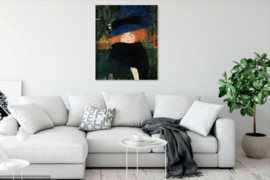 Klimt, Dame met hoed en veren boa