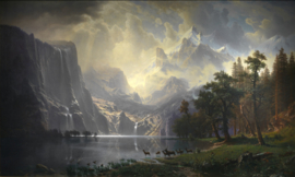 Bierstadt, Tussen de Sierra Nevada Mountains, Californië
