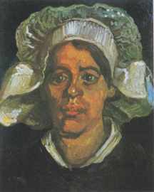 Van Gogh, Hoofd van een boerin met witte kap