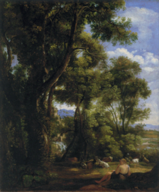 Constable, Landschap met herder en geiten