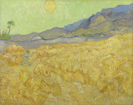 Van Gogh, Korenveld met maaier