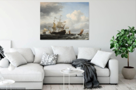 Van de Velde, Een Hollands vlaggenschip dat voor anker gaat
