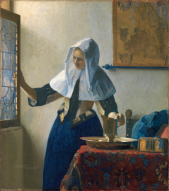 Vermeer, Jonge vrouw met een waterkan