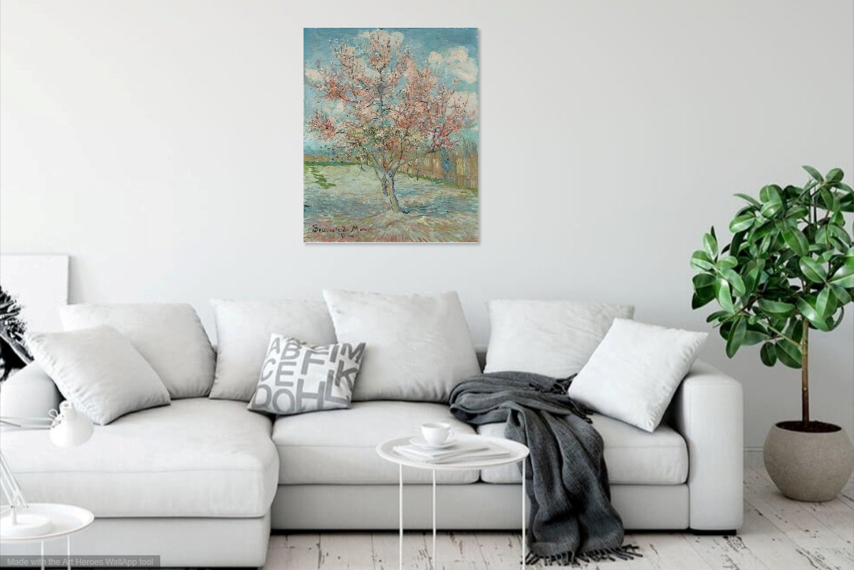 Van Gogh, Roze perzikbomen (Souvenir de Mauve)