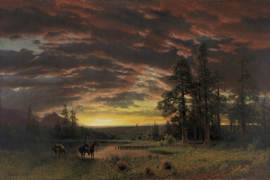 Bierstadt, Avond op de prairie
