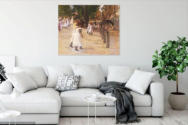 Liebermann, Op weg naar school in Edam