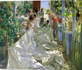 Sorolla, Het zeil repareren