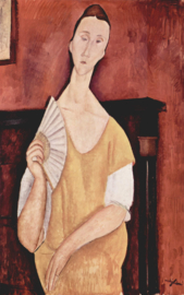 Modigliani, Lunia Czechowska met een waaier