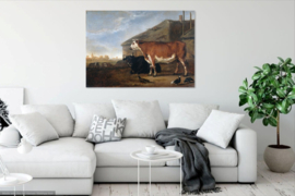 Cuyp, Twee ossen bij een boerderij