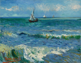 Van Gogh, Zeegezicht bij Saintes-Maries