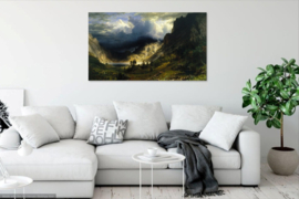 Bierstadt, Storm in de Rocky Mountains