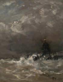 Mesdag, Vuurtoren in de branding