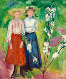 Munch, Twee meisjes bij een appelboom