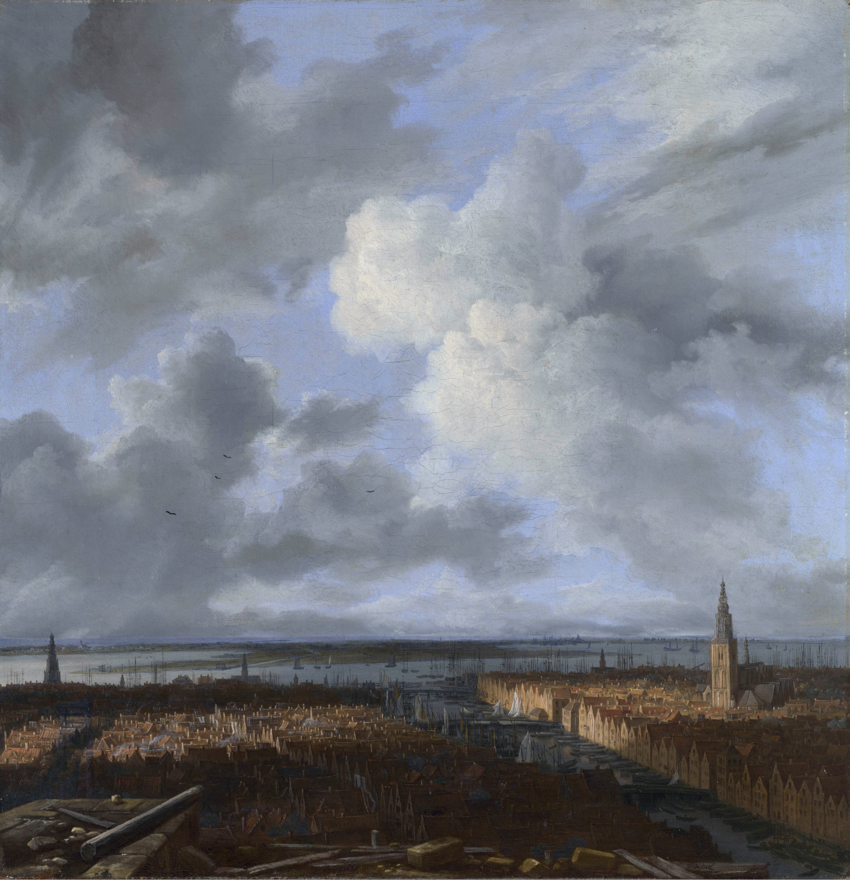 Van Ruisdael, Zicht op Amsterdam 2