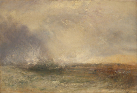 Turner, Stormachtige zee, brekend op de kust