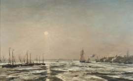 Mesdag, Riviergezicht met ijsgang