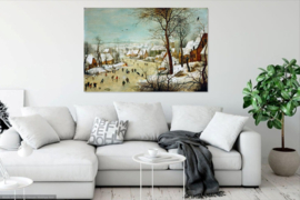Bruegel, Winterlandschap met schaatsers en vogelval