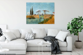 Van Gogh, Ophaalbrug van Arles met dame met parasol