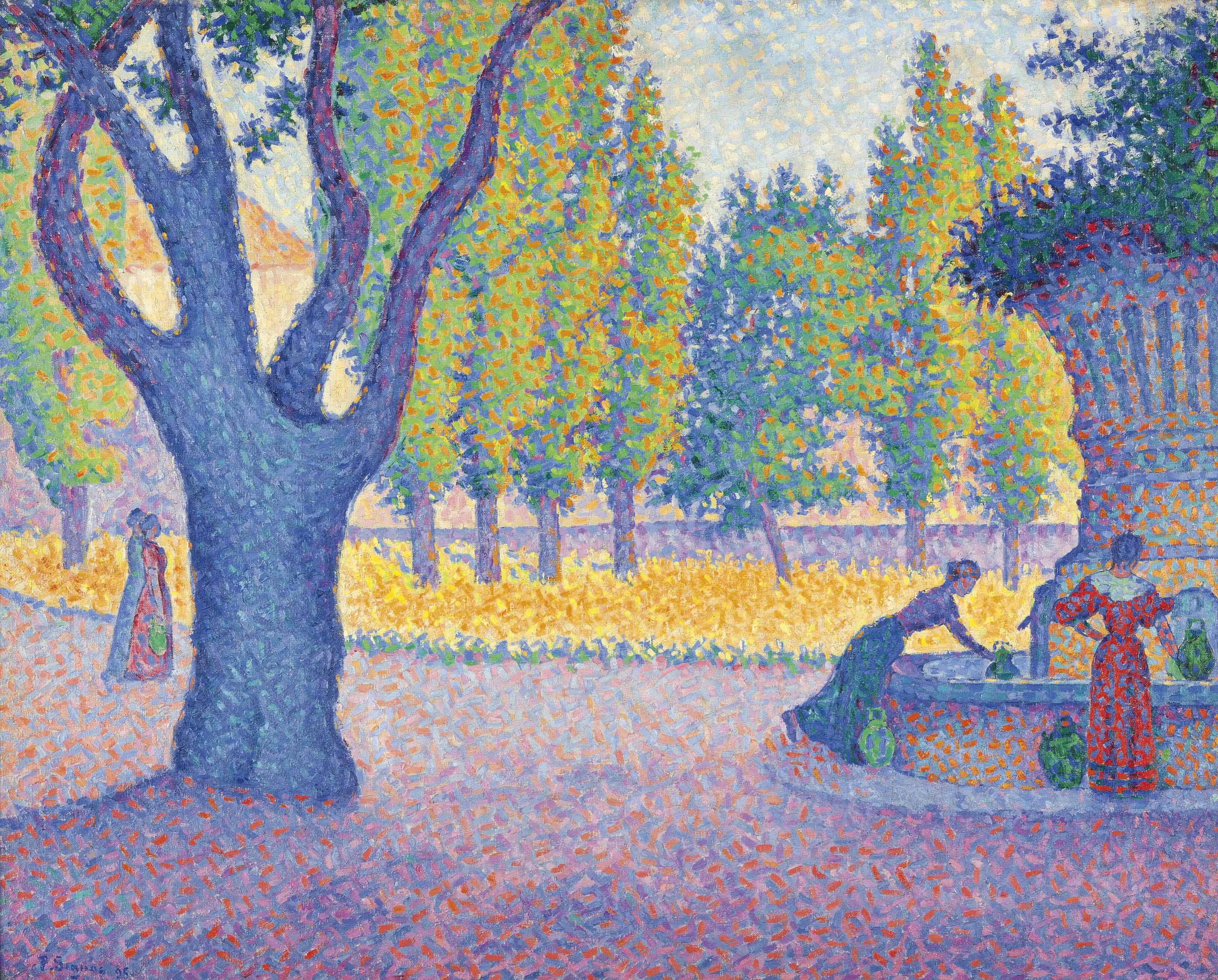 Signac, Saint-Tropez, fontein
