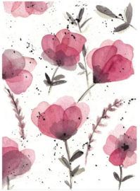 Kaart Paarse bloemen
