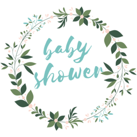 Babyshower printable blauw