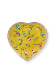 La Majorelle hartvormige bordjes geel - set van 2 / Pip Studio
