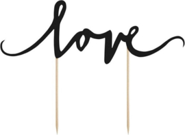 Taarttopper Love - zwart