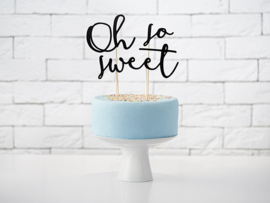 Taarttopper Oh so sweet - zwart