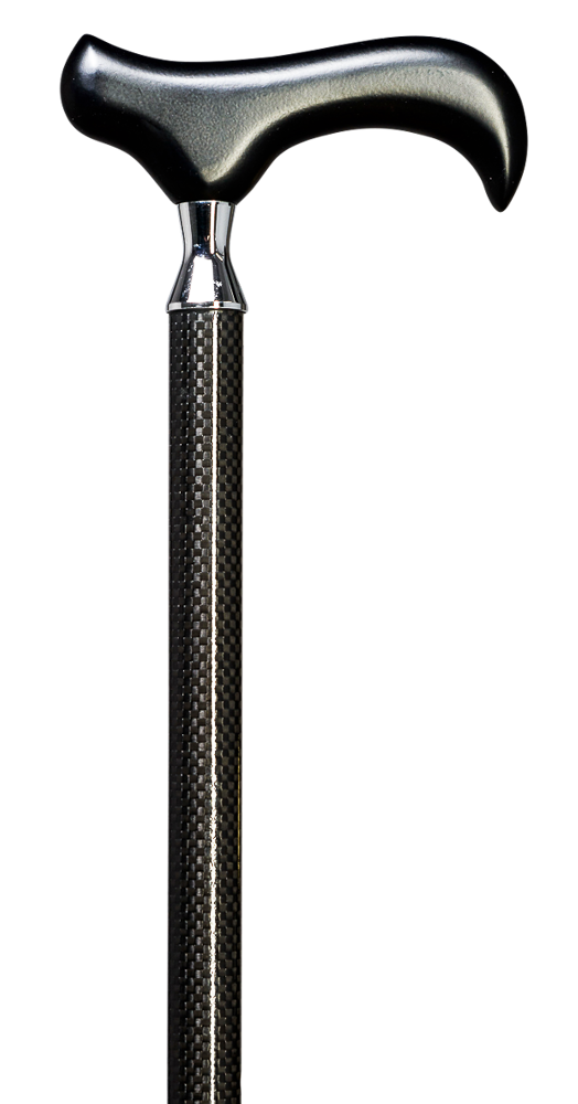 Wandelstok Carbon ' PHYSIO STEP DERBY ' Verstelbaar van 77 - 100 cm
