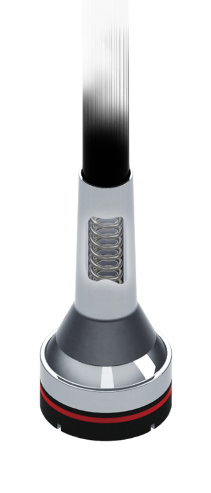 Wandelstok Carbon ' PHYSIO STEP DERBY ' Verstelbaar van 77 - 100 cm