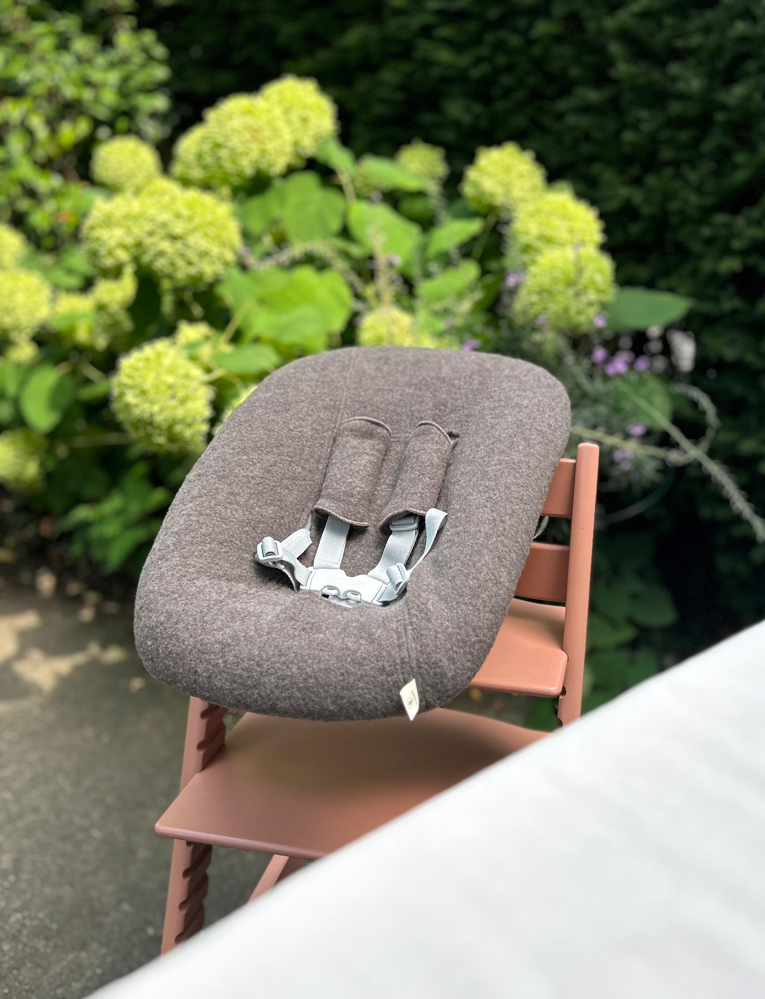 Tripp Trapp newbornhoes - Merinowol Latte Mocha (inclusief gordelpads)