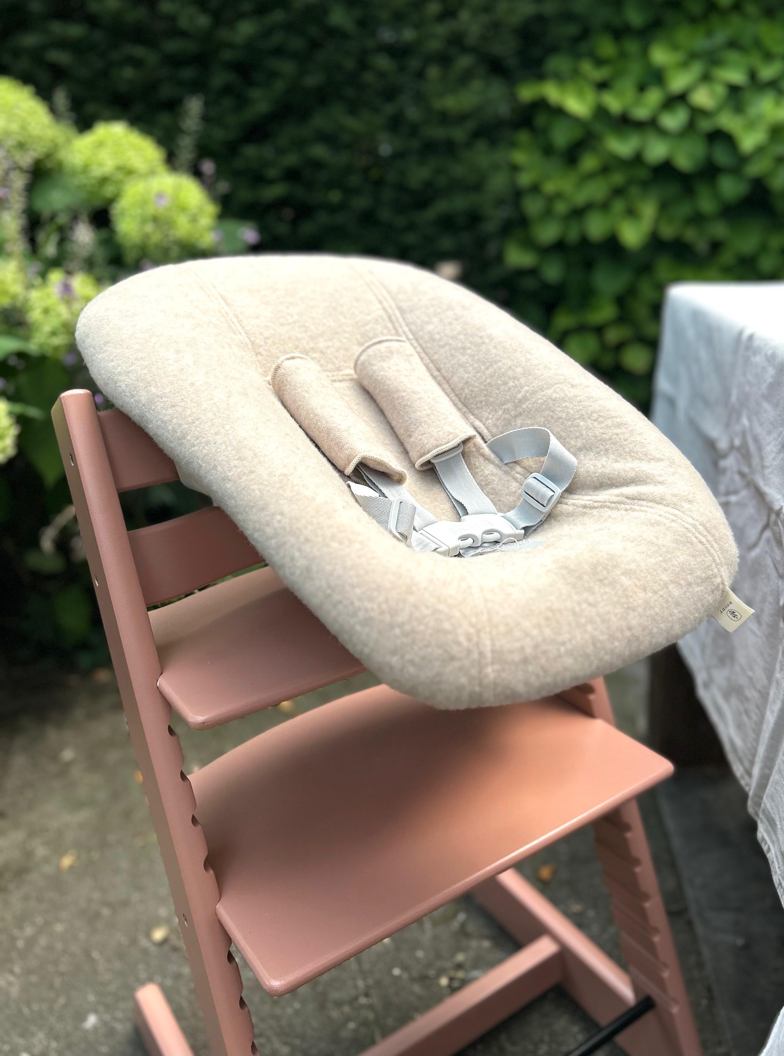 Tripp Trapp newbornhoes - Merinowol Oat Beige (inclusief gordelpads)