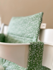 Kussenset | Coated Cotton Green petal