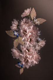 Chrysanten boeket op canvas
