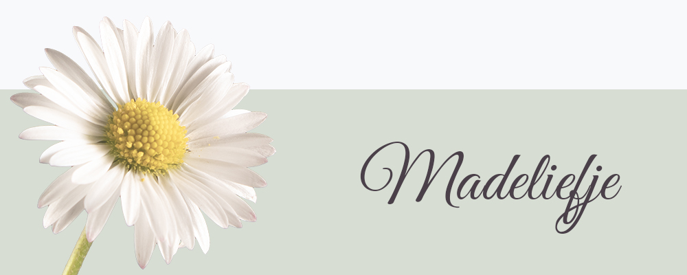 Geboortebloem april madeliefje