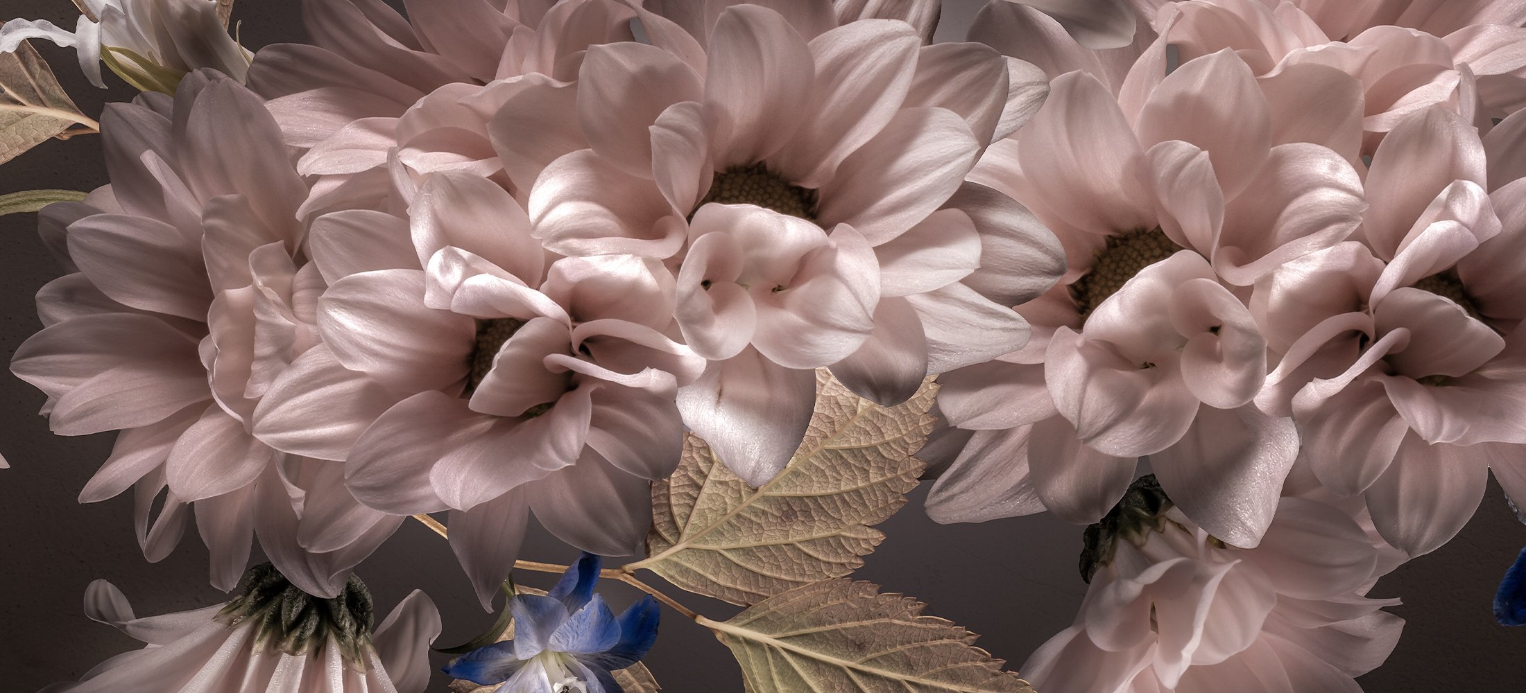 Bloemenkunst op canvas