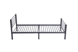 BED 'SAMMY' 90X200 METAAL DONKERGRIJS