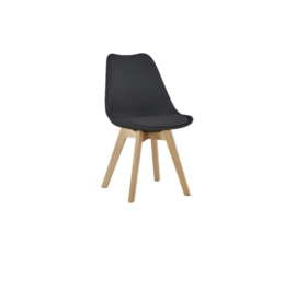 Set van 4 stoelen Malmo - zwart