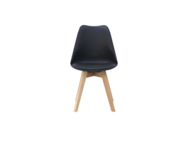 Set van 4 stoelen Malmo - zwart