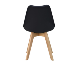 Set van 4 stoelen Malmo - zwart